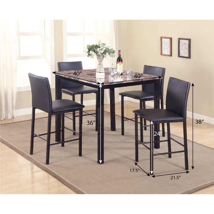 Red Barrel Studio® Noyes 5 Piece Dining Set & Reviews Wayfair